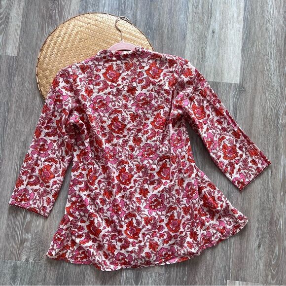 Roberta‎ roller rabbit signature beaded cotton blouse - Picture 7 of 8